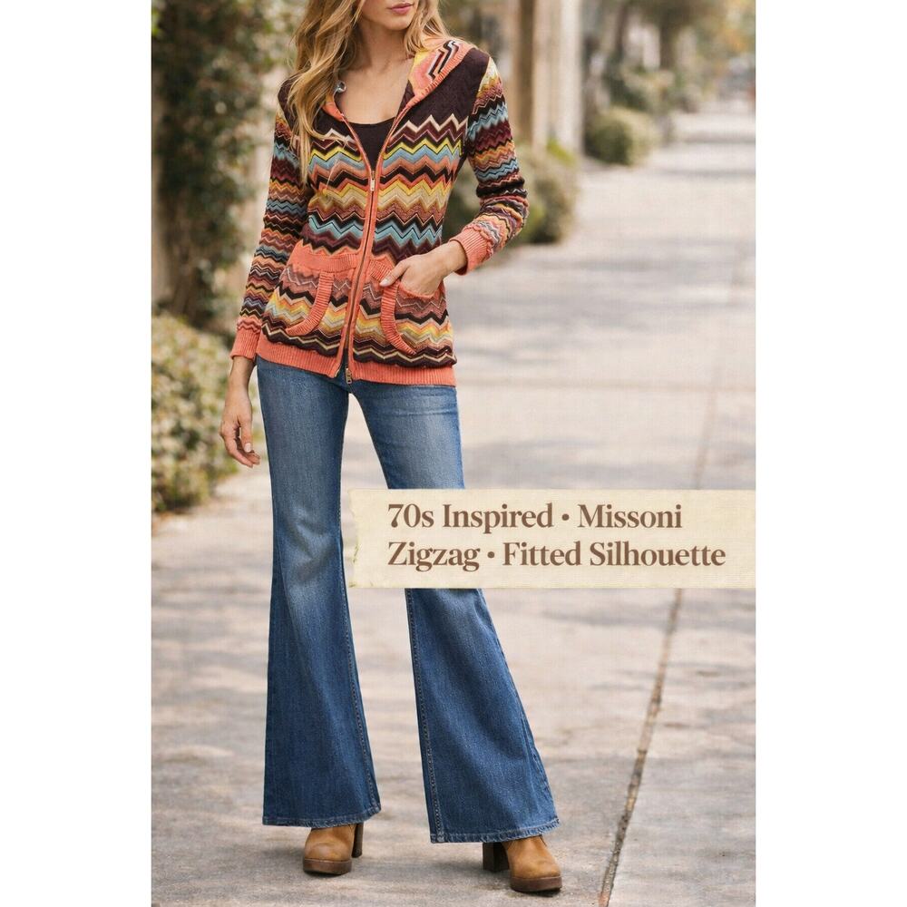 Missoni Target 20th Anniversary Zigzag Hooded Sweater | 70s Inspired